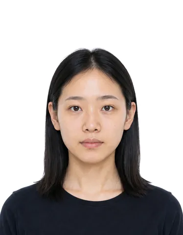 Wrong India Passport Photo: the head is too small in the frame (fictional AI-generated model)